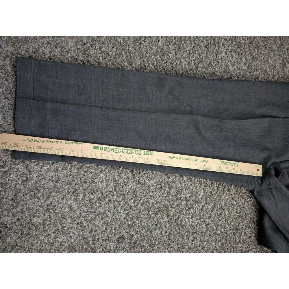 Givara‎ Italy Super 150s Wool Suit 2pc, Gray, 44 Jacket, 35 Pants, 28